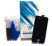 Visiodirect Ecran Complet pour iPhone 6 Noir vitre Tactile + ecran LCD sur Chassis + Outils