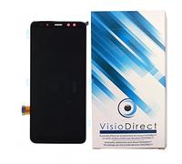 Visiodirect® Ecran Complet pour Samsung Galaxy A8 2018 SM-A530F téléphone Portable Noir vitre Tactile + écran LCD
