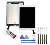 Visiodirect® Ecran complet: Vitre+LCD compatible avec iPad Air 2 BLANC + Kit outils + Colle B7000 Offerte Blanc G