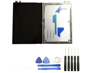 Visiodirect® Ecran Complet: Vitre+LCD Compatible avec Microsoft Surface Pro 5 1796 Taille 12.3" Noir + Kit Outils