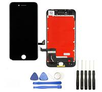 Visiodirect® Ecran Complet: Vitre + LCD sur châssis Compatible avec iPhone 8 Noir + Kit Outils