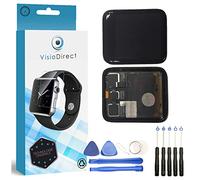 Visiodirect® Ecran Complet: Vitre Tactile + Ecran LCD Compatible avec Apple Watch Series 2 Taille 42mm + Film Protecteur Verre trempé + Kit Outils Offert