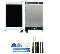 Visiodirect® Ecran Complet: Vitre Tactile + Ecran LCD Compatible avec IPad Mini 5 A2133 A2124 A2125 Taille 7.9" Blanc + Kit Outils
