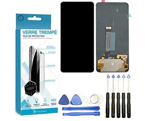 Visiodirect® Ecran Complet: Vitre Tactile + Ecran LCD Compatible avec Oppo Reno 2 Taille 6.5" Noir (Luminous Black) + Film Protecteur Verre trempé + Kit Outils Offert