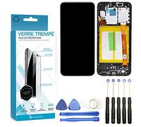 Visiodirect® Ecran Complet: Vitre Tactile + Ecran LCD sur châssis Compatible avec Samsung Galaxy A20e SM-A202F Taille 5.8" Noir + Film Protecteur Verre trempé + Kit Outils Offert