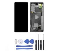 Visiodirect® Ecran Complet : vitre Tactile + ecran LCD sur Chassis Compatible avec Samsung Galaxy Note 20 SM-N980F - Note 20 5G SM-N981B 6,7" OLED Noir + kit Outils