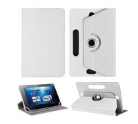 Visiodirect Etui Rotatif en Simili Cuir pour Samsung Galaxy Tab A 2016 10.1" Blanc