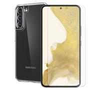 Visiodirect Film Protecteur Verre trempé pour Samsung Galaxy S22 SM-S901B 6.1"+ Coque de Protection