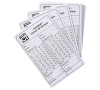 Visiodirect Lot de 10 Cartes d'arbitrage Handball imprimées Recto/Verso, 12 x 8 cm