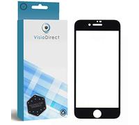 Visiodirect Lot de 2 Film Protecteur Verre trempé avec Bordures Noires pour iPhone SE 2022 5G Taille 4.7"
