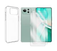 Visiodirect Lot de 2 Verre trempé Compatible pour ASUS Zenfone 12 Ultra 5G 6.78" + Coque de Protection Transparente Souple Silicone