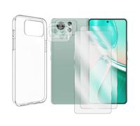 Visiodirect Lot de 2 Verre Trempé Compatible pour ASUS Zenfone 12 Ultra 5G 6.78" + Lot de 2 Verre Trempé Caméra Arrière + Coque Souple Silicone Transparente