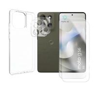 Visiodirect Lot de 2 Verre Trempé Compatible pour Motorola Moto G56 5G 6,72" XT2529-1+ Lot de 2 Verre Trempé Caméra Arrière + Coque Souple Silicone Transparente