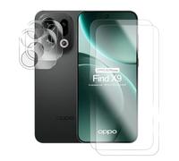 Visiodirect Lot de 2 Verre trempé Compatible pour Oppo Find X9 5G 6.59" CPH2797, PLJ110+ Lot de 2 Verre trempé Protecteur d'objectif Camera arrière