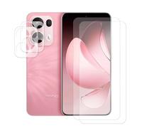 Visiodirect Lot de 2 Verre trempé Compatible pour Oppo RENO 13 Pro 5G 6.83"+ Lot de 2 Verre trempé Protecteur d'objectif Camera arrière