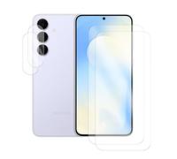 Visiodirect Lot de 2 Verre trempé Compatible pour Samsung Galaxy S25 FE 5G SM-S731B 6.7"+ Lot de 2 Verre trempé Protecteur d'objectif Camera arrière