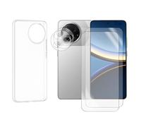 Visiodirect Lot de 2 Verre Trempé Compatible pour Xiaomi Poco F7 Ultra 5G 6.67" / Xiaomi Poco F7 Pro 5G 6.67" + Lot de 2 Verre Trempé Caméra Arrière + Coque Souple Silicone Transparente