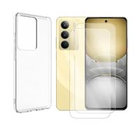 Visiodirect Lot de 2 Verre trempé pour Realme C75 4G 6.72" + Coque de Protection Transparente Souple Silicone