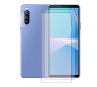 Visiodirect Lot de 2 Verre trempé pour Sony Xperia 10 V 6.1" XQ-DC72, XQ-DC54 + Lot de 2 Verre trempé Protecteur d'objectif Camera arrière