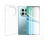 Visiodirect Lot de 2 Verre trempé pour Xiaomi REDMI Note 15 5G 6.77" 25096RA9BG / Xiaomi POCO M8 5G écran 6.77" 25118PC98G+ Coque de Protection Transparente Souple Silicone