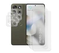 Visiodirect Lot de 3 Verre trempé Compatible pour Motorola Moto G56 5G 6,72" XT2529-1+ Lot de 3 Verre trempé Protecteur d'objectif Camera arrière