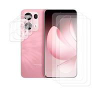Visiodirect Lot de 3 Verre trempé Compatible pour Oppo RENO 13 Pro 5G 6.83"+ Lot de 3 Verre trempé Protecteur d'objectif Camera arrière
