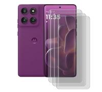 Visiodirect Lot de 3 Verre trempé incurvé Compatible pour Motorola Edge 60 Pro 5G 6,7" - Film de Protection