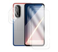 Visiodirect Lot de 3 Verre trempé pour Xiaomi Poco M7 4G 6.9"+ Lot de 3 Verre trempé Protecteur d'objectif Camera arrière