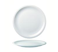 Visiodirect Lot de 6 Assiettes Plates romus en Porcelaine - 24 cm