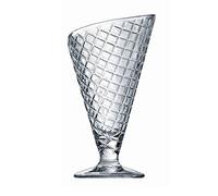 Visiodirect Lot de 6 Coupes à Glace Gelato en Verre - 28 cl