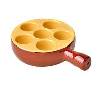 Visiodirect Lot de 6 Poêlons à escargots en Porcelaine 6 Trous
