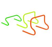 Visiodirect Mini haie de Saut, en PVC, Coloris Orange - Hauteur 45 cm