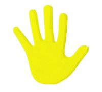 Visiodirect Paire de Mains pour marquage au Sol de Couleur Jaune