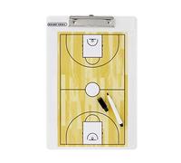 Visiodirect Plaquette Recto/Verso Basketball,livré avec Feutre - Dimensions : 34 x 23 cm