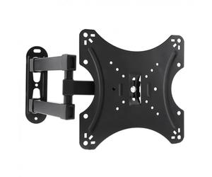 Visiodirect® Support Mural TV fixationsur Bras Rotatif orientable et inclinable pour TV LED Polaroid 32" VESA 75X75mm Noir