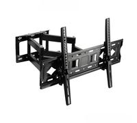 Visiodirect® Support TV, Fixation Mural à Double Bras inclinable et orientable pour TV Samsung UE43TU7172 TV LED 43" VESA 200X200mm Noir