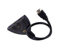 Visiodirect Switch HDMI 3 Ports entrée 1 Port Sortie avec commutateur Automatique HDMI à Affichage Multiple 1080P Noir