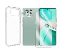 Visiodirect Verre Trempé Compatible pour ASUS Zenfone 12 Ultra 5G 6.78" + Verre Trempé Caméra Arrière + Coque Souple Silicone Transparente