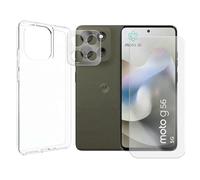 Visiodirect Verre Trempé Compatible pour Motorola Moto G56 5G 6,72" XT2529-1+ Verre Trempé Caméra Arrière + Coque Souple Silicone Transparente