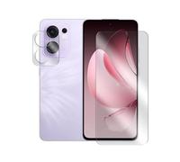Visiodirect Verre trempé Compatible pour Oppo RENO 13 F 5G 6.67" CPH2699 / Oppo RENO 13 FS 5G 6.67" + Verre trempé Protecteur d'objectif Camera arrière