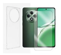 Visiodirect Verre trempé + Coque de Protection Transparente Souple Silicone Compatible pour Oppo RENO 12 F 4G 6.67" / Oppo RENO 12 FS 4G 6.67" / Oppo Reno 12 F 5G 6.67" CPH2637
