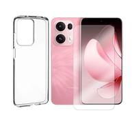 Visiodirect Verre trempé + Coque de Protection Transparente Souple Silicone Compatible pour Oppo RENO 13 Pro 5G 6.83"