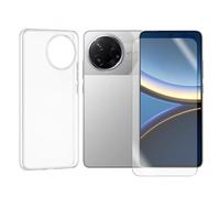 Visiodirect Verre trempé + Coque de Protection Transparente Souple Silicone Compatible pour Xiaomi Poco F7 Ultra 5G 6.67" / Xiaomi Poco F7 Pro 5G 6.67"