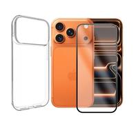 Visiodirect Verre trempé + Coque de Protection Transparente Souple Silicone pour Apple Iphone 17 Pro Max 6.9"
