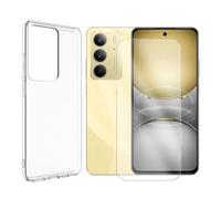 Visiodirect Verre trempé + Coque de Protection Transparente Souple Silicone pour Realme C75 4G 6.72"