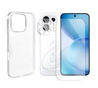 Visiodirect Verre Trempé pour Oppo Reno 16 Pro 5G 6.32" CPH2863 + Verre Trempé Caméra Arrière + Coque Transparente Souple Silicone