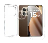 Visiodirect Verre Trempé pour Xiaomi REDMI Note 15 Pro Plus 5G 6.83" 2510ERA8BG / Xiaomi Poco M8 Pro 5G écran 6.83" 2510ERA8BG+ Verre Trempé Caméra Arrière + Coque Souple Silicone Transparente