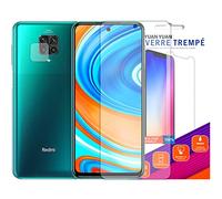 Visiodirect Verre trempé pour Xiaomi Redmi Note 9 Pro + Verre Trempé Camera Arrière Protecteur- Film Protection en Verre Trempé