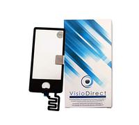 Visiodirect Vitre ecran Tactile pour Apple iPod Nano Generation 7 Noir