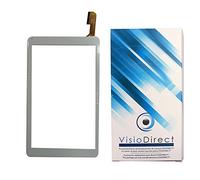 Visiodirect® Vitre ecran Tactile pour Archos 101C Xenon HXD-10124 10" Tablette Blanc